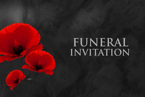 Funeral Invitation